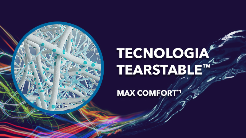 Tecnologia TearStable™ per il massimo comfort