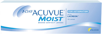 1-DAY ACUVUE® MOIST for ASTIGMATISM product packshot