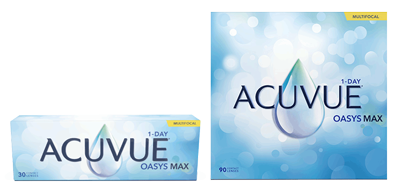 ACUVUE® OASYS MAX 1-Day MULTIFOCAL con Tecnologia TearStable™ e OptiBlue™ Light Filter